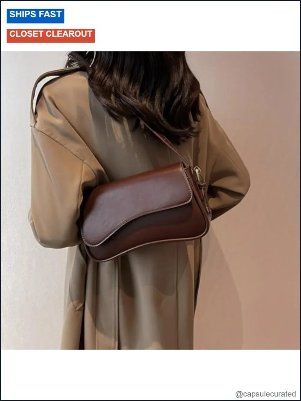 Women's Vegan Leather Y2K Hobo Shoulder Bag Crossbody Purse Retro Clutch with
